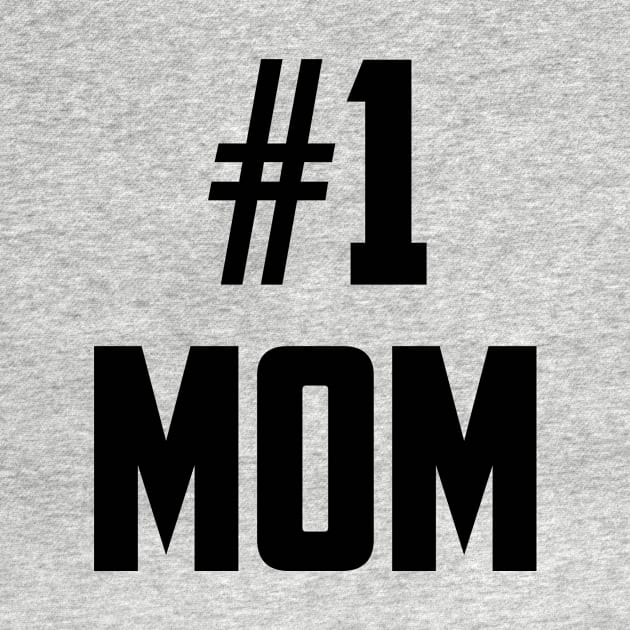 #1 Mom Number One Black by sezinun